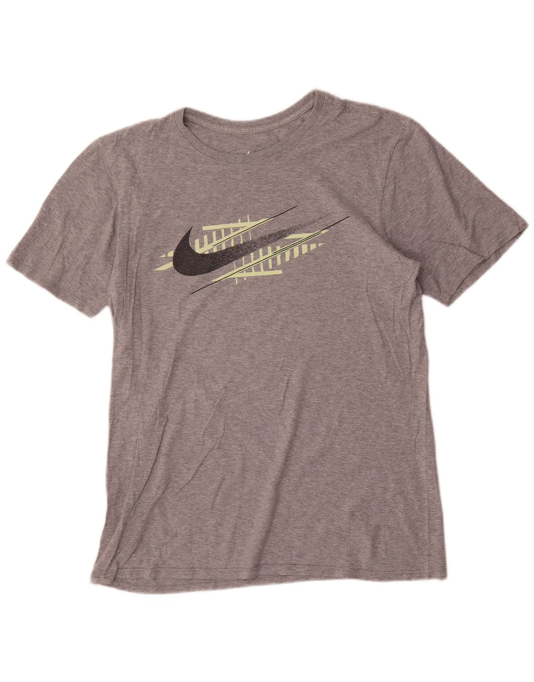 Nike Herre grafisk T-shirt top mellemgrå bomuld