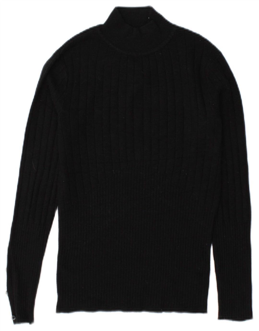 Marks & Spencer Dame Turtle Neck Jumper Sweater UK 8 Small Black