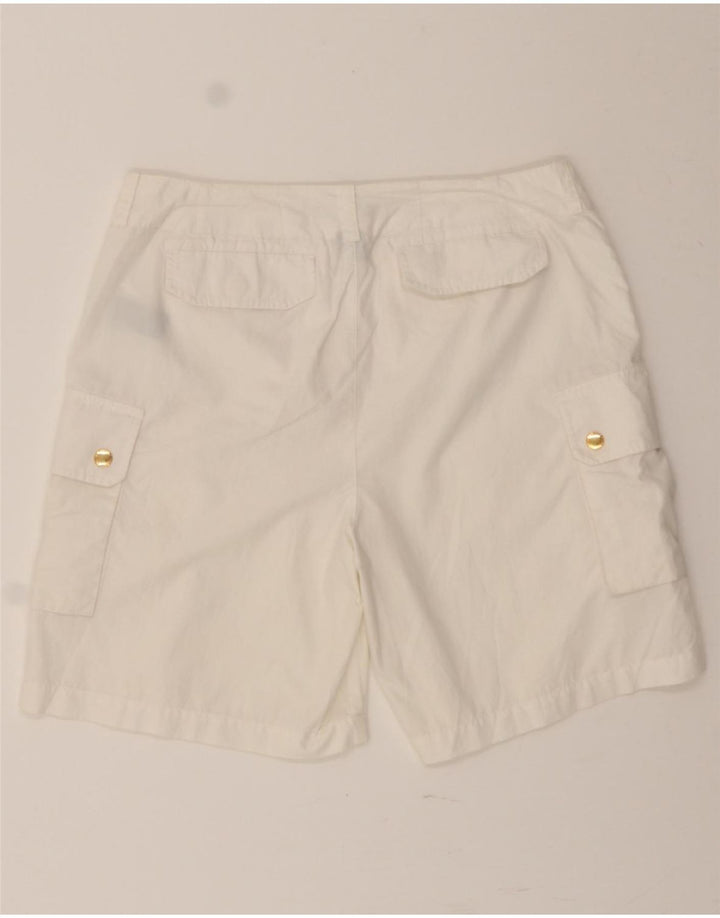 RALPH LAUREN Womens Cargo Shorts US 6 Medium W32  White Cotton Vintage Ralph Lauren and Second-Hand Ralph Lauren from Messina Hembry 