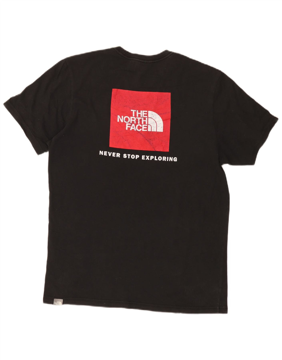 The North Face Herre grafisk T-shirt Top Medium Sort Bomuld