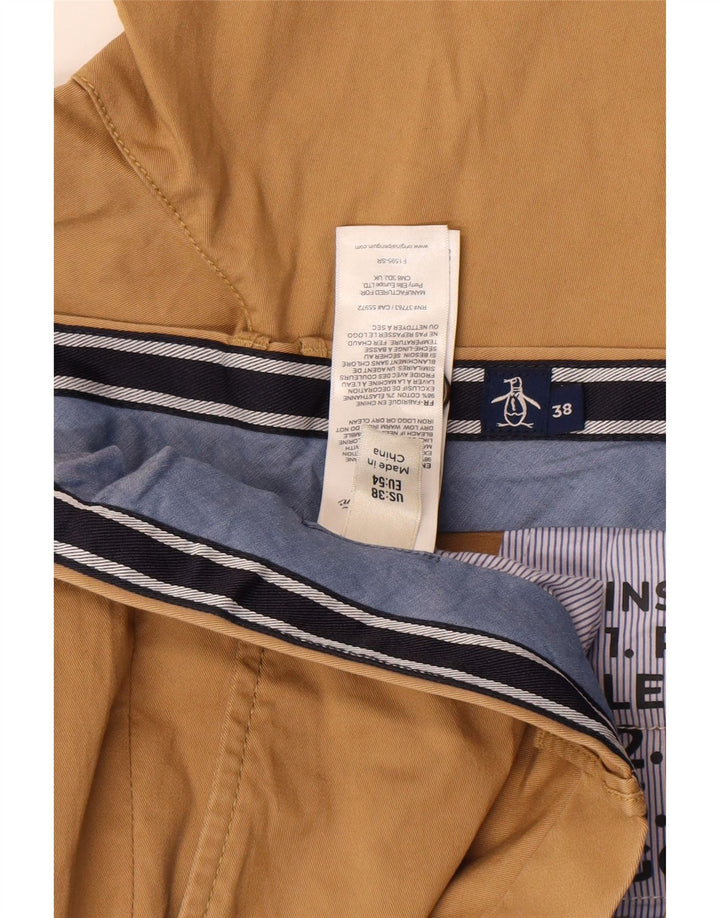 Penguin Herre Chino Shorts W38 XL Khaki Bomuld