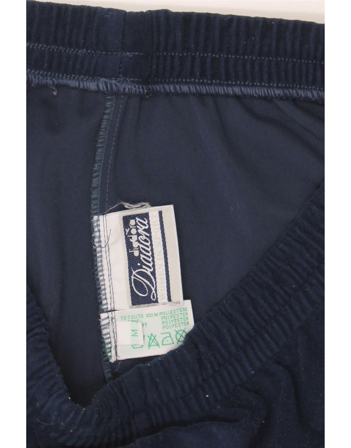 DIADORA Womens Tracksuit Trousers UK 14 Medium  Navy Blue Polyester Vintage Diadora and Second-Hand Diadora from Messina Hembry 