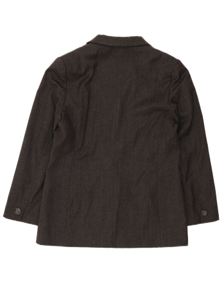 MARELLA Dame 3-knaps blazerjakke UK 14 Medium Grey Uld