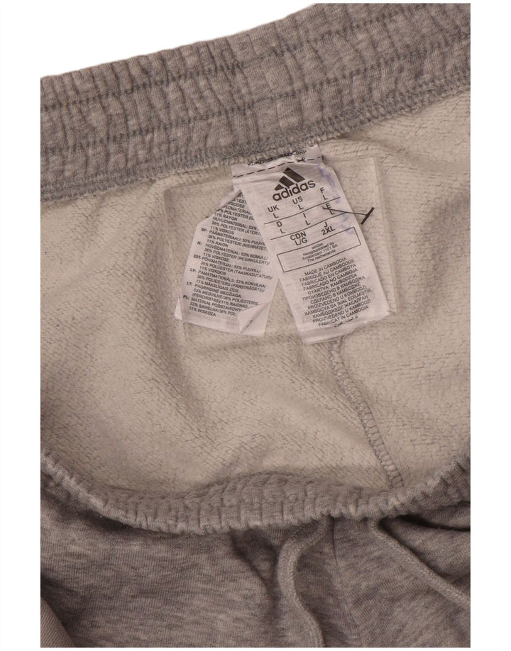 ADIDAS Træningsdragt bukser til mænd Joggers Large Grå Colourblock Bomuld