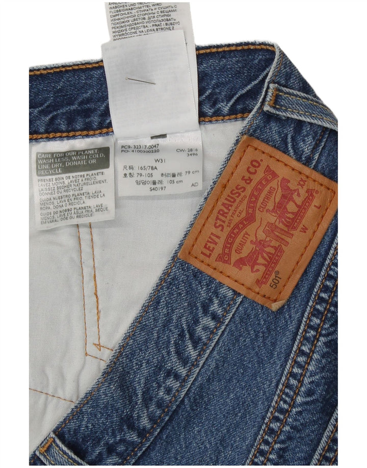 Levi's Womens 501 denimshorts W31 Medium Blue Bomuld