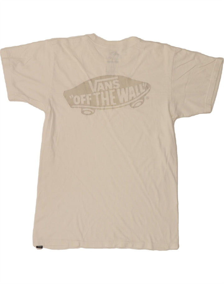 VANS Mens Graphic T-Shirt Top Medium White Vintage Vans and Second-Hand Vans from Messina Hembry 