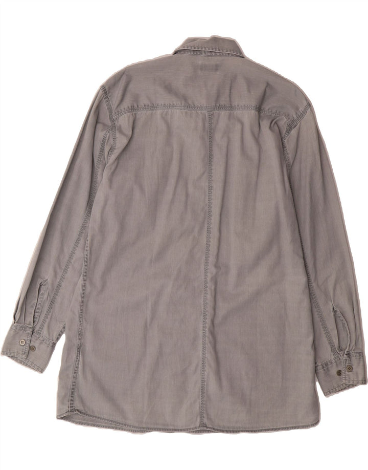 CANDA Mens Denim Shirt Medium Grey Cotton Vintage Canda and Second-Hand Canda from Messina Hembry 