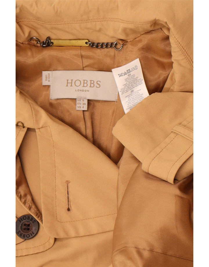 Hobbs Trench Coat til kvinder UK 8 Small Beige Polyester