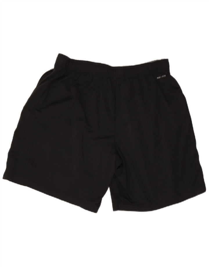 Nike Herre Dri Fit sportsshorts, store sorte polyester