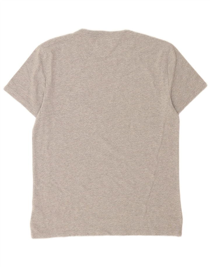 Tommy Hilfiger Herre Regular Fit grafisk T-shirt top mellemgrå bomuld