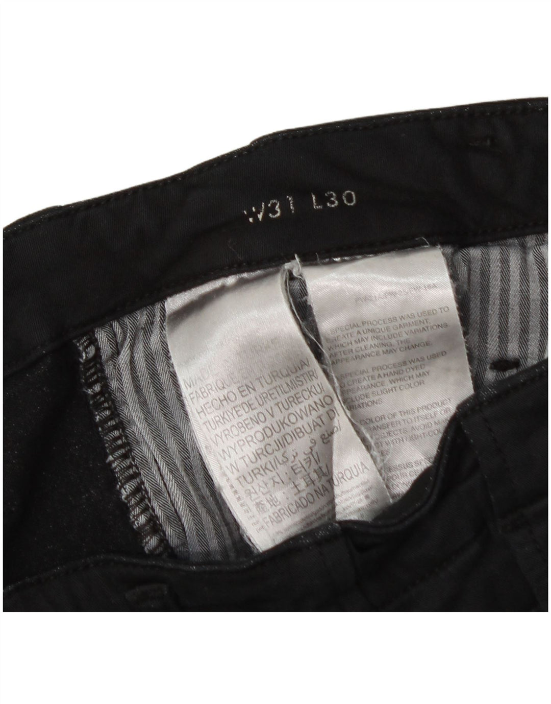 Calvin Klein Dame Slim Cargo Bukser W31 L27 Sort Bomuld