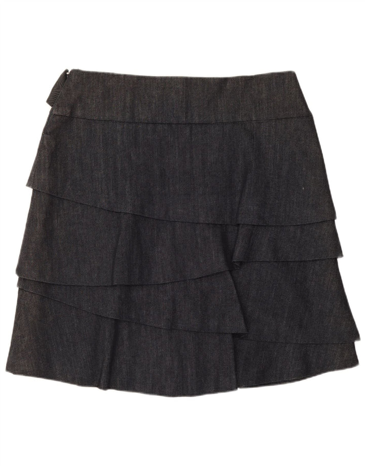 Max & Co. Dame-minilags-nederdel UK 12 Medium W32 Marineblå Bomuld