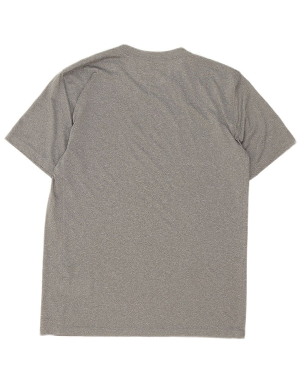 Nike herre Dri Fit T-shirt top mellemgrå polyester