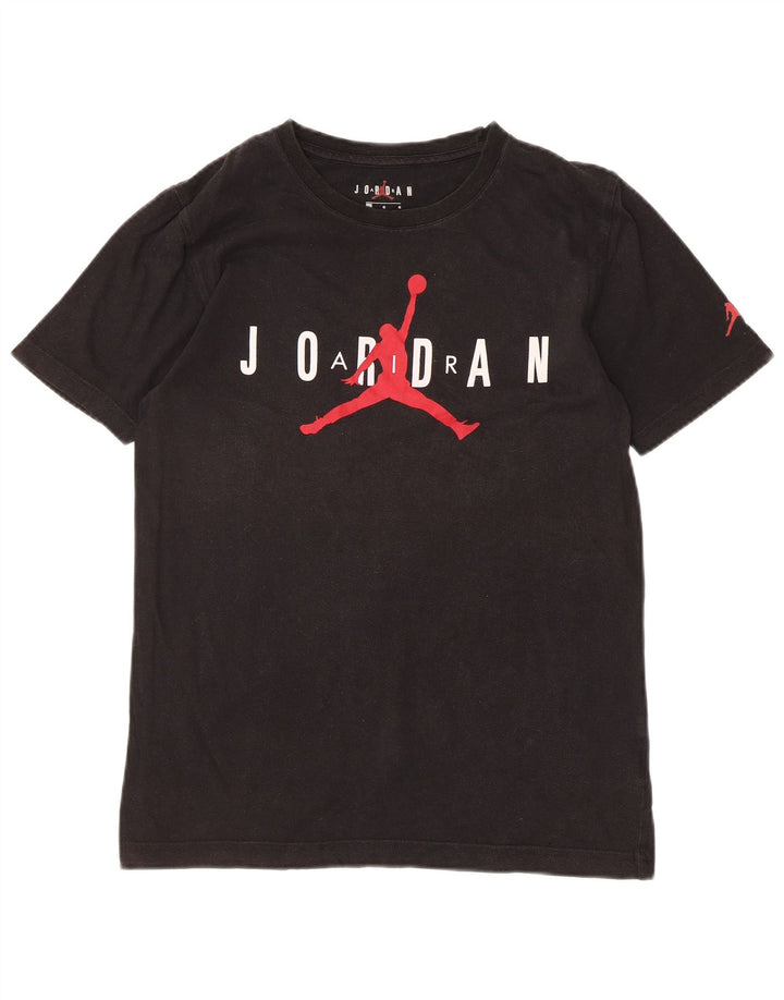 JORDAN Boys Graphic T-Shirt Top 12-13 Years Black