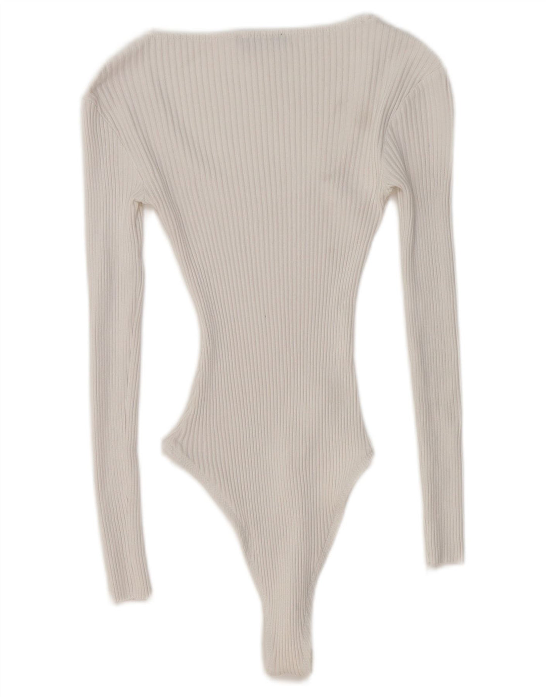 ZARA langærmet bodysuit til kvinder UK 8 Small White