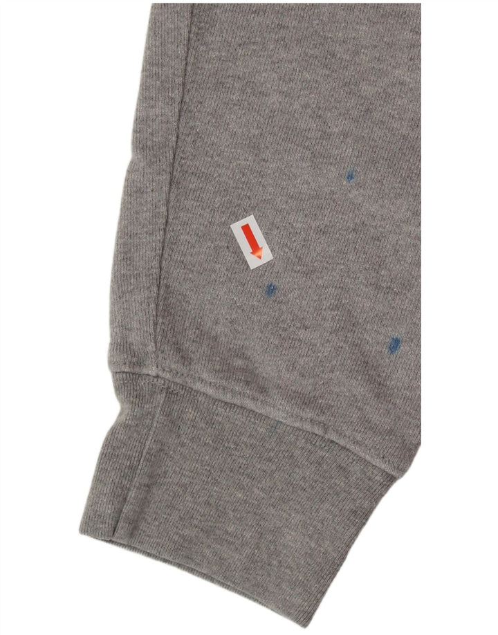 LEVI'S Grafisk hættetrøje til kvinder UK 14 Mellemgrå bomuld