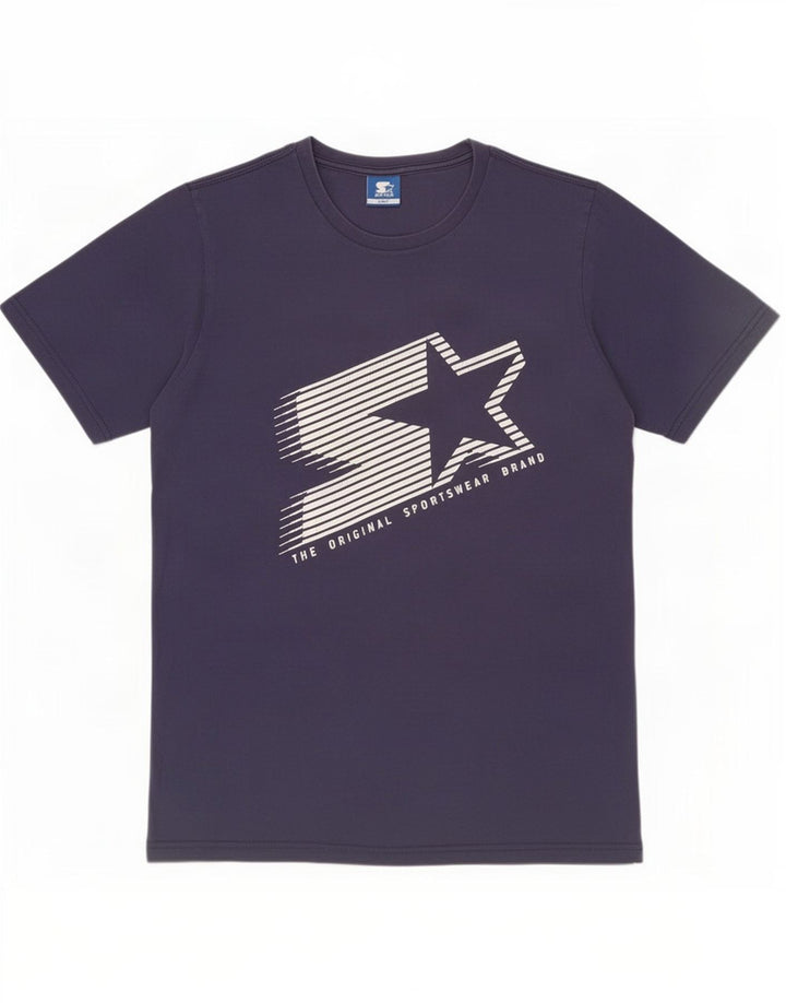 Starter Herre grafisk T-shirt Top Stor marineblå bomuld