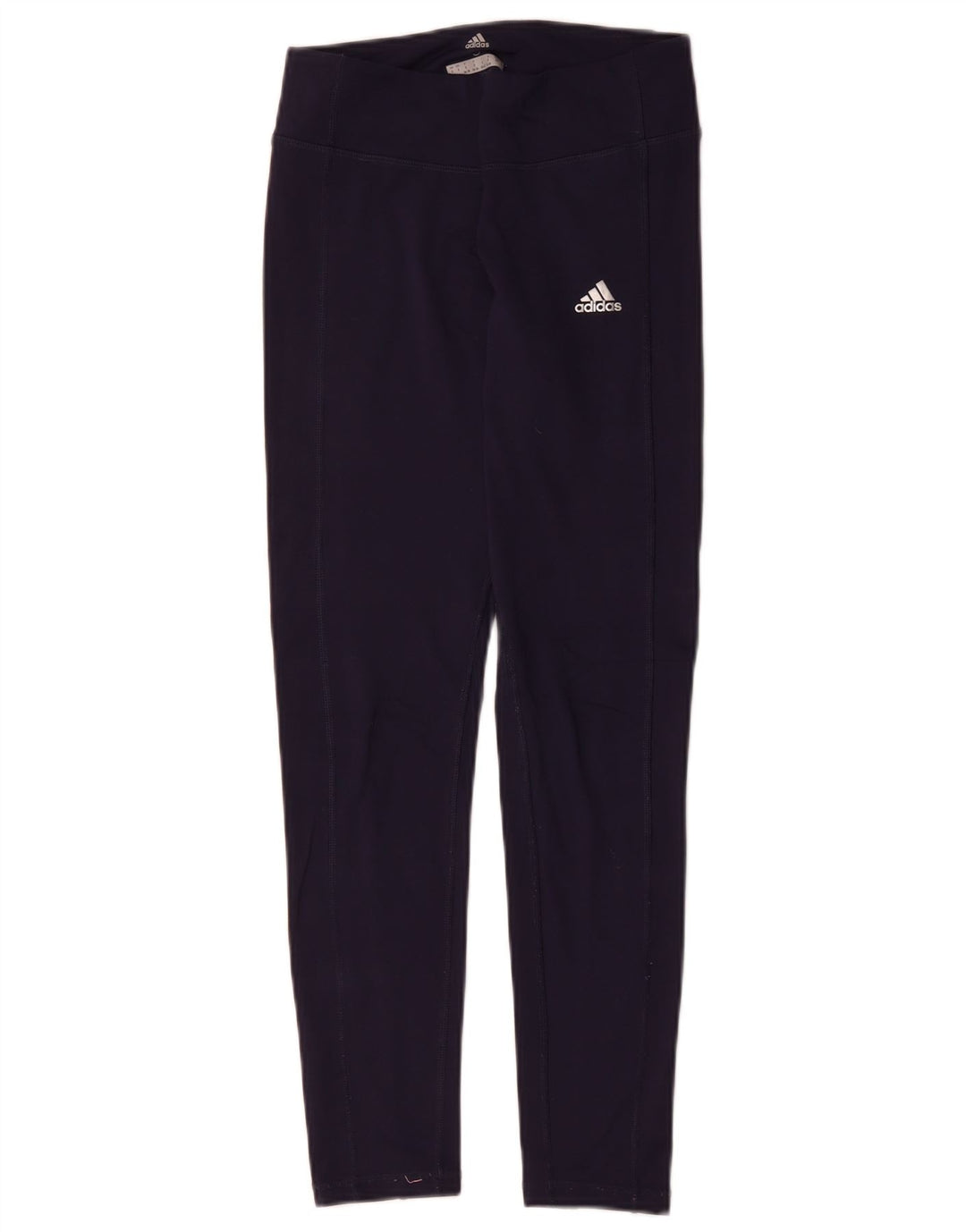 ADIDAS Dame Climawarm Leggings UK 8/10 Small Navy Blue Polyester
