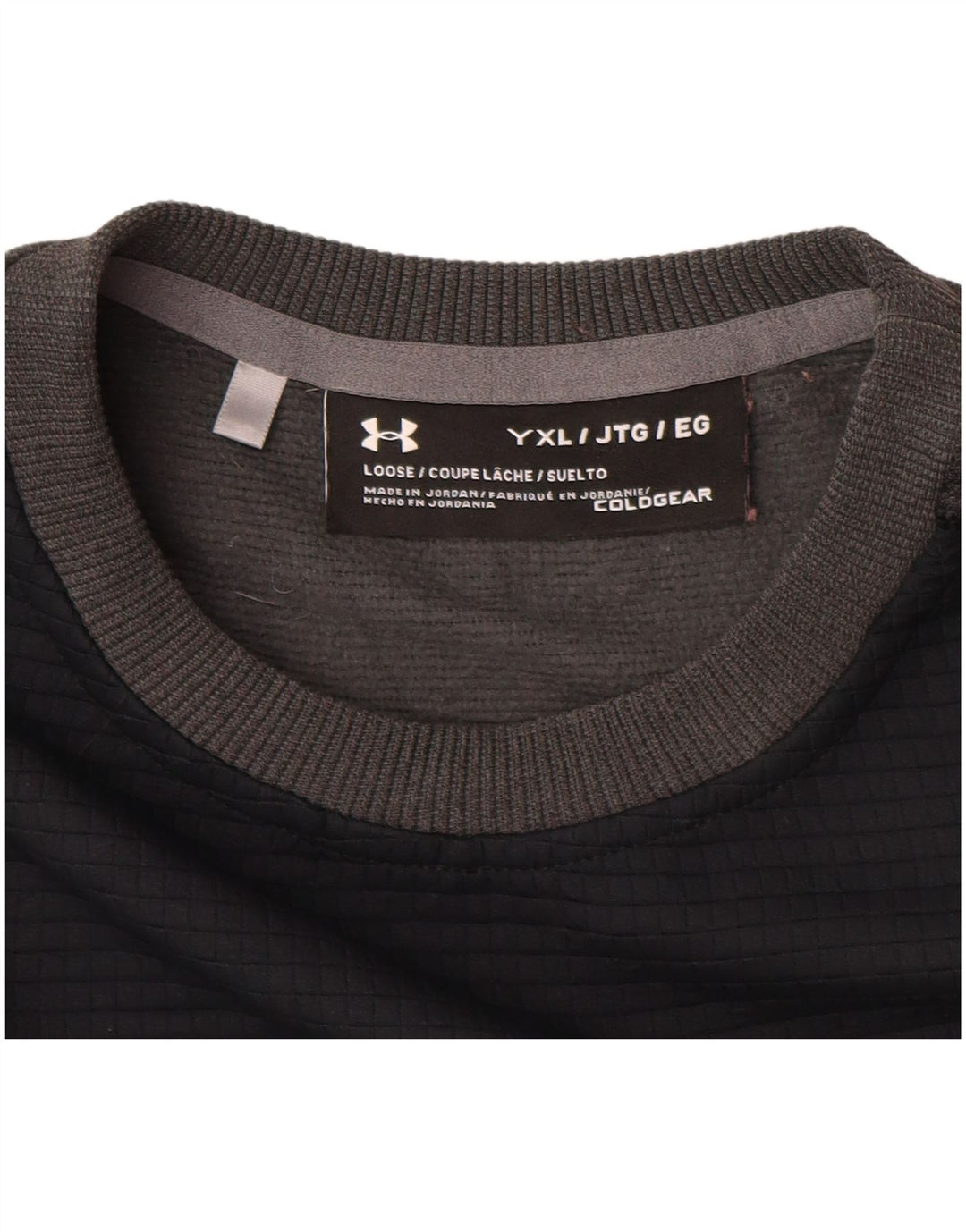 UNDER ARMOUR Drenge Cold Gear Sweatshirt Jumper 13-14 år XL Grå