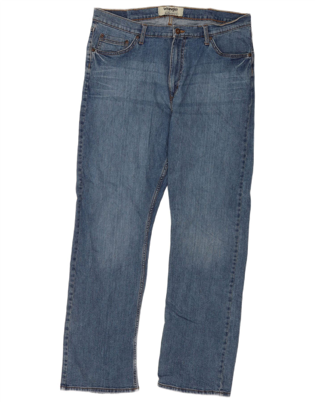 Wrangler Straight Jeans til mænd W36 L32 blå bomuld