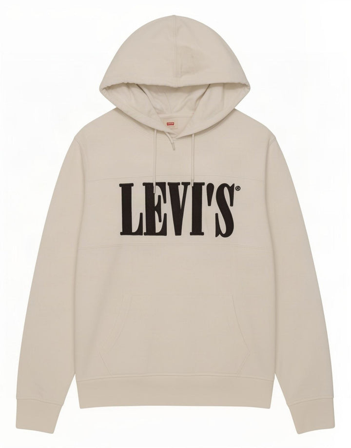 Levi's Grafisk hættetrøje til mænd mellem hvid bomuld