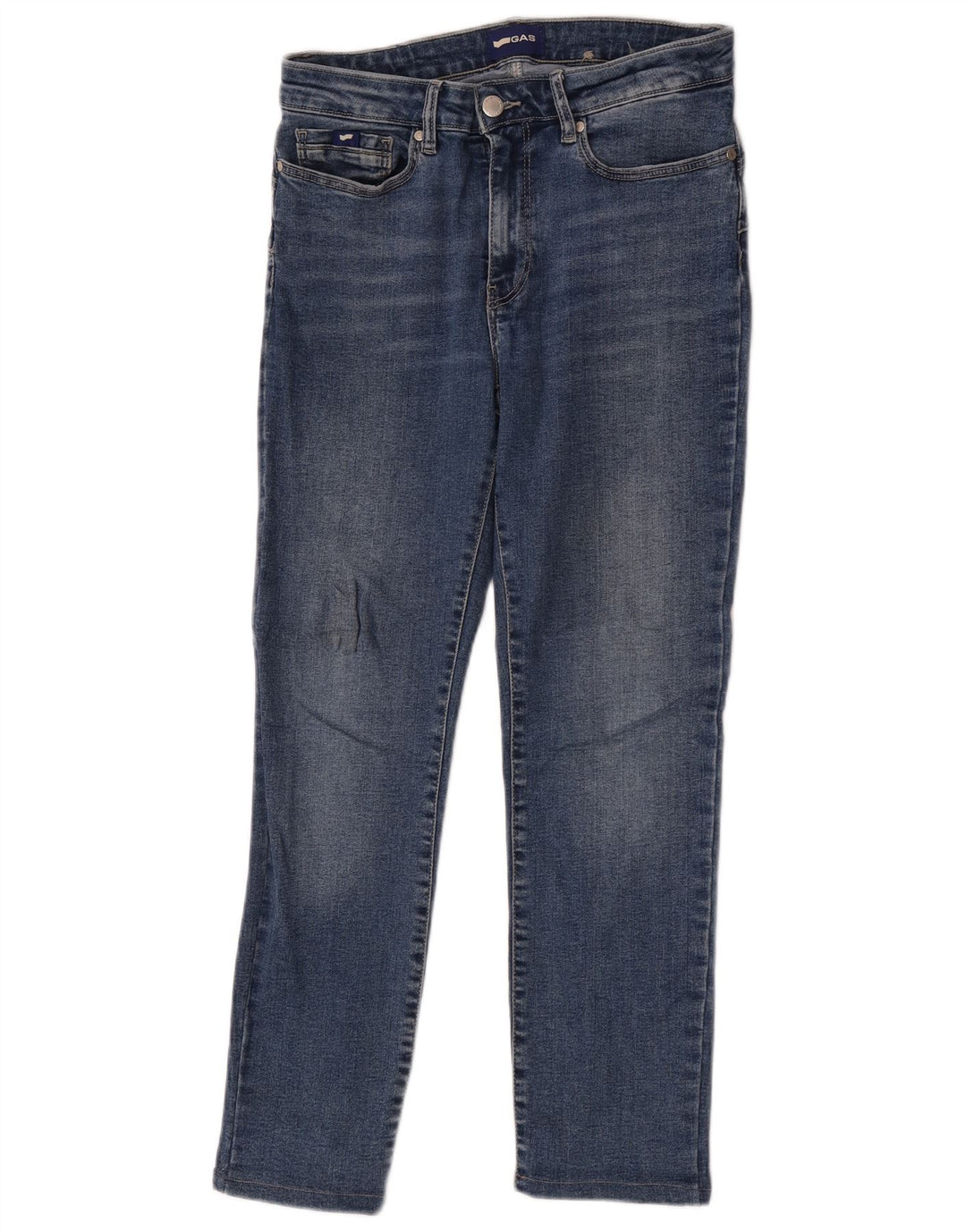 Gas Dame Slim Jeans W27 L26 Blå Bomuld