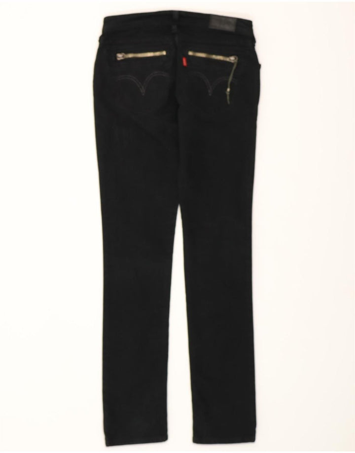 LEVI'S Womens Slim Jeans W30 L33 Black Vintage Levi's and Second-Hand Levi's from Messina Hembry 