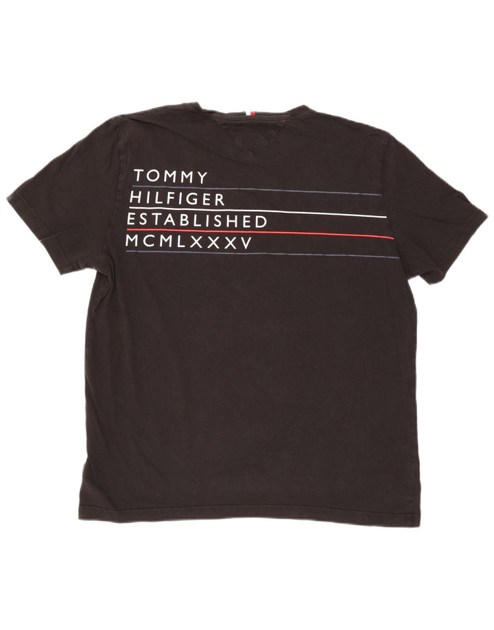 Tommy Hilfiger Herre Grafisk T-Shirt Top 2XL Sort