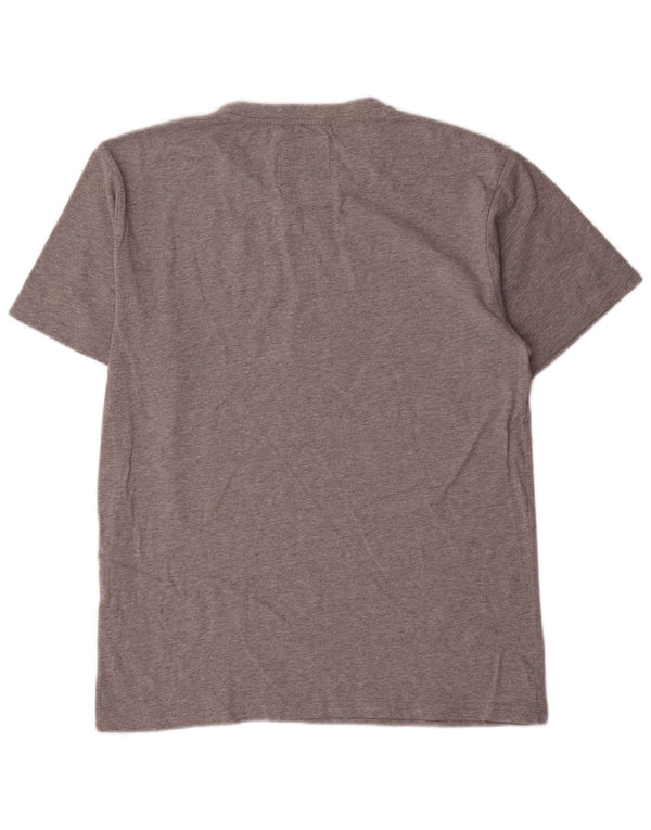 Champion Herre Grafisk T-Shirt Top Stor Grå Bomuld