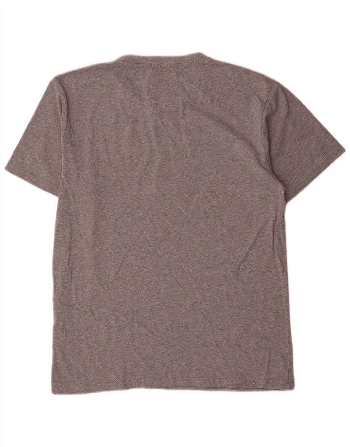 Champion Herre Grafisk T-Shirt Top Stor Grå Bomuld