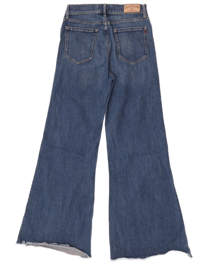 Replay Dame Flared Jeans W29 L32 Blå Bomuld