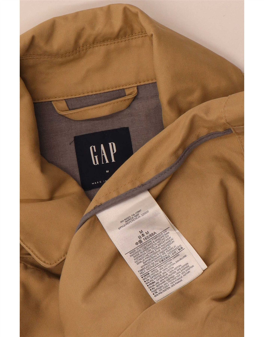 Gap Womens Utility Jacket UK 14 Medium Beige Bomuld