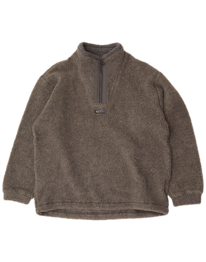 Invicta Fleece Jumper med lynlås til mænd XL Grå Polyester
