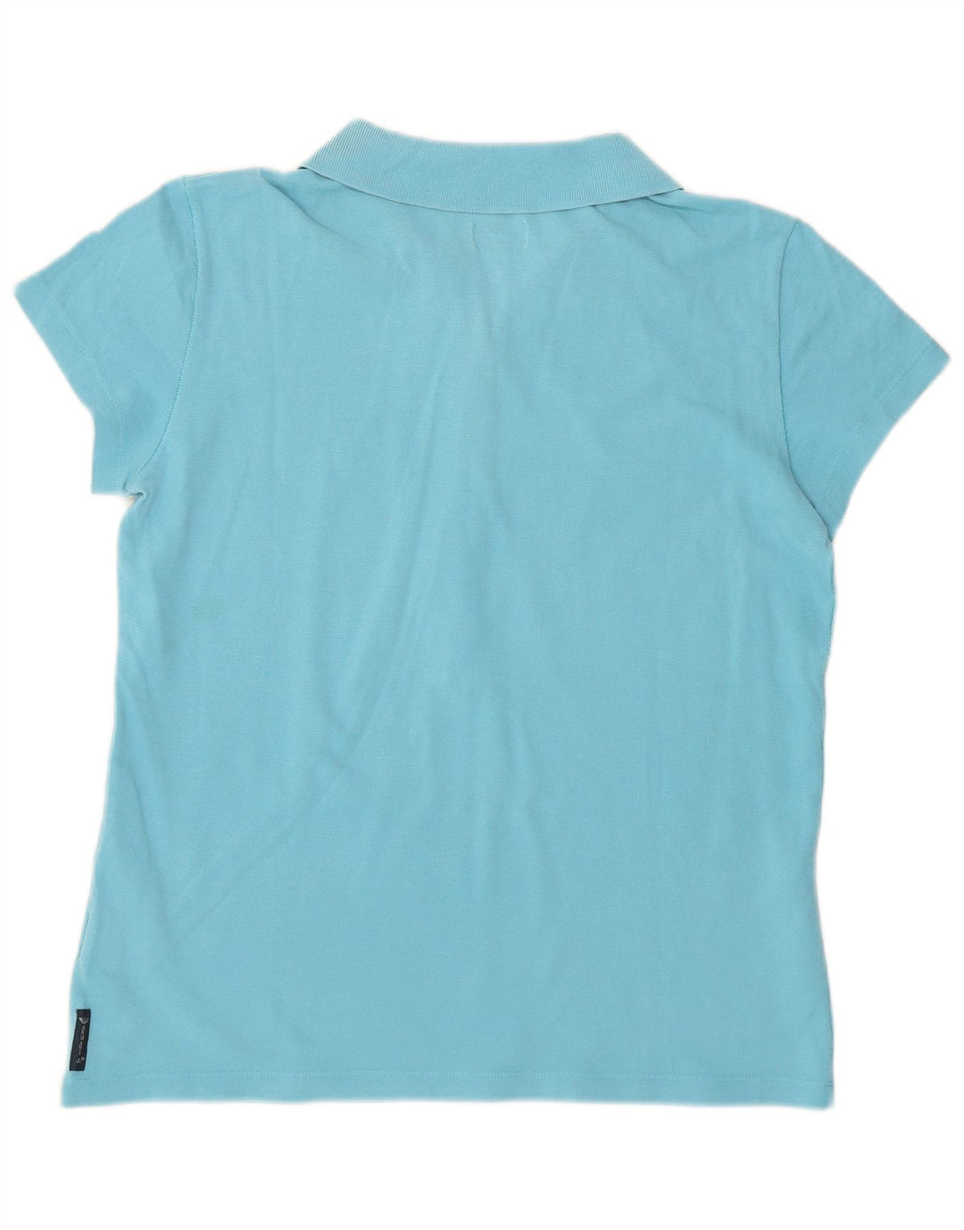 Armani Dame Polo Shirt UK 14 Medium Blue