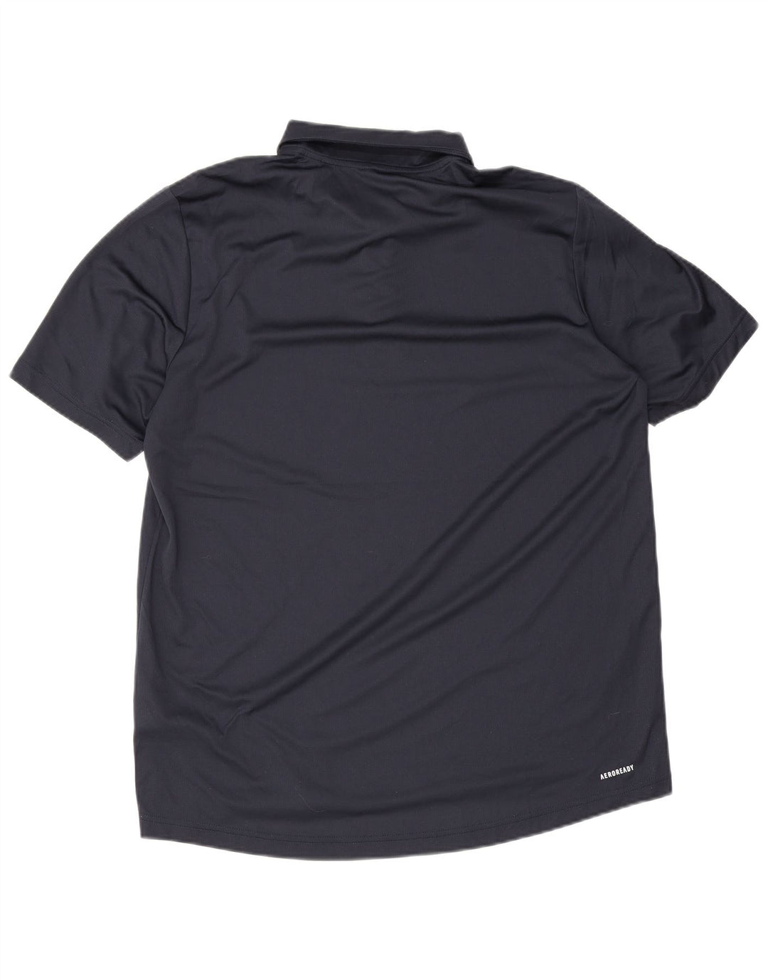 Adidas Aeroready Polo Shirt til mænd Large Navy Blue Polyester