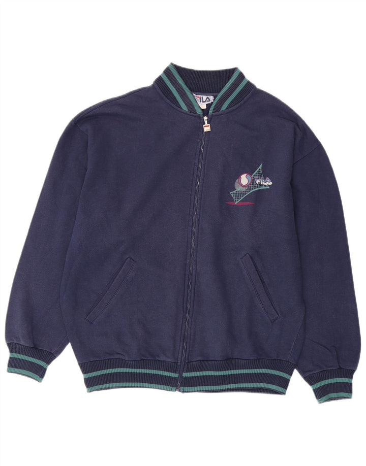 FILA Herre Grafisk Loose Fit træningsdragt Topjakke Medium Navyblå Bomuld