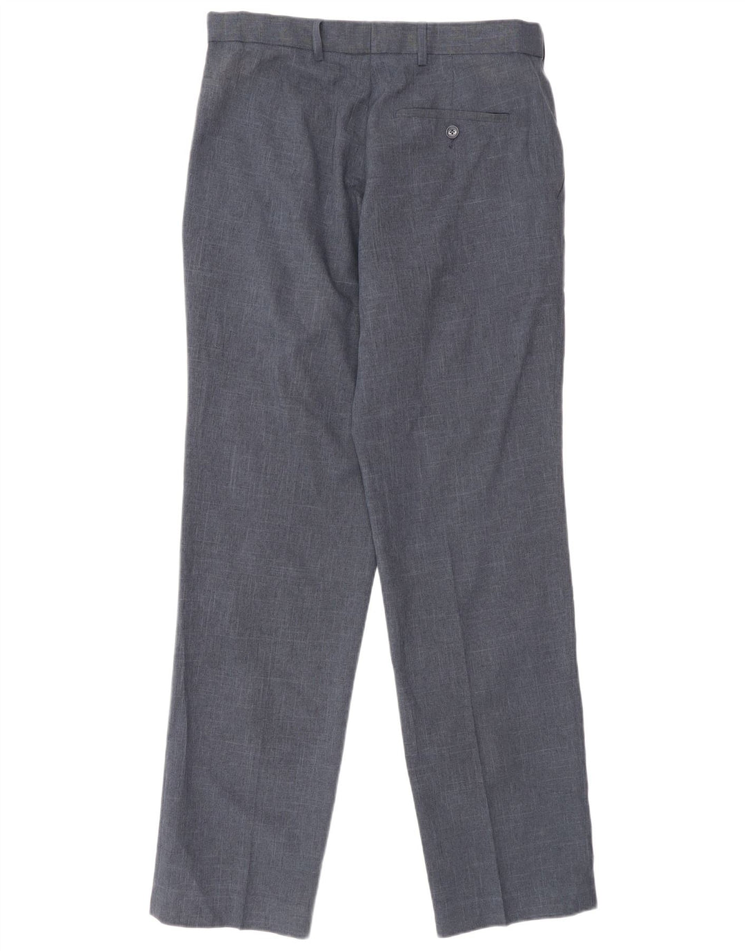 Marks & Spencer Herre Regular Fit Suit Bukser W32 L33 Marineblå polyester
