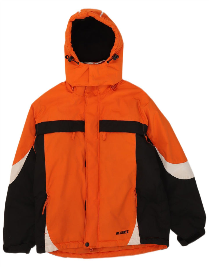 MC Kee's hættejakke til drenge 11-12 år Orange Colourblock