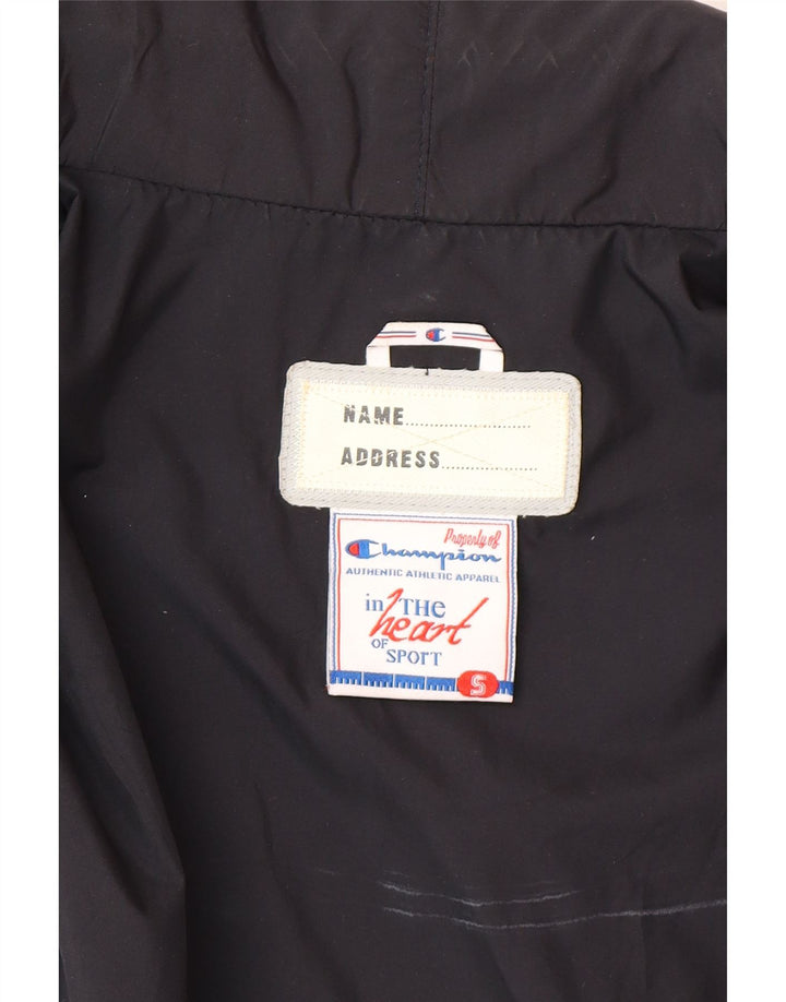 Champion Womens Bomber Jacket UK 10 Small Navy Blue