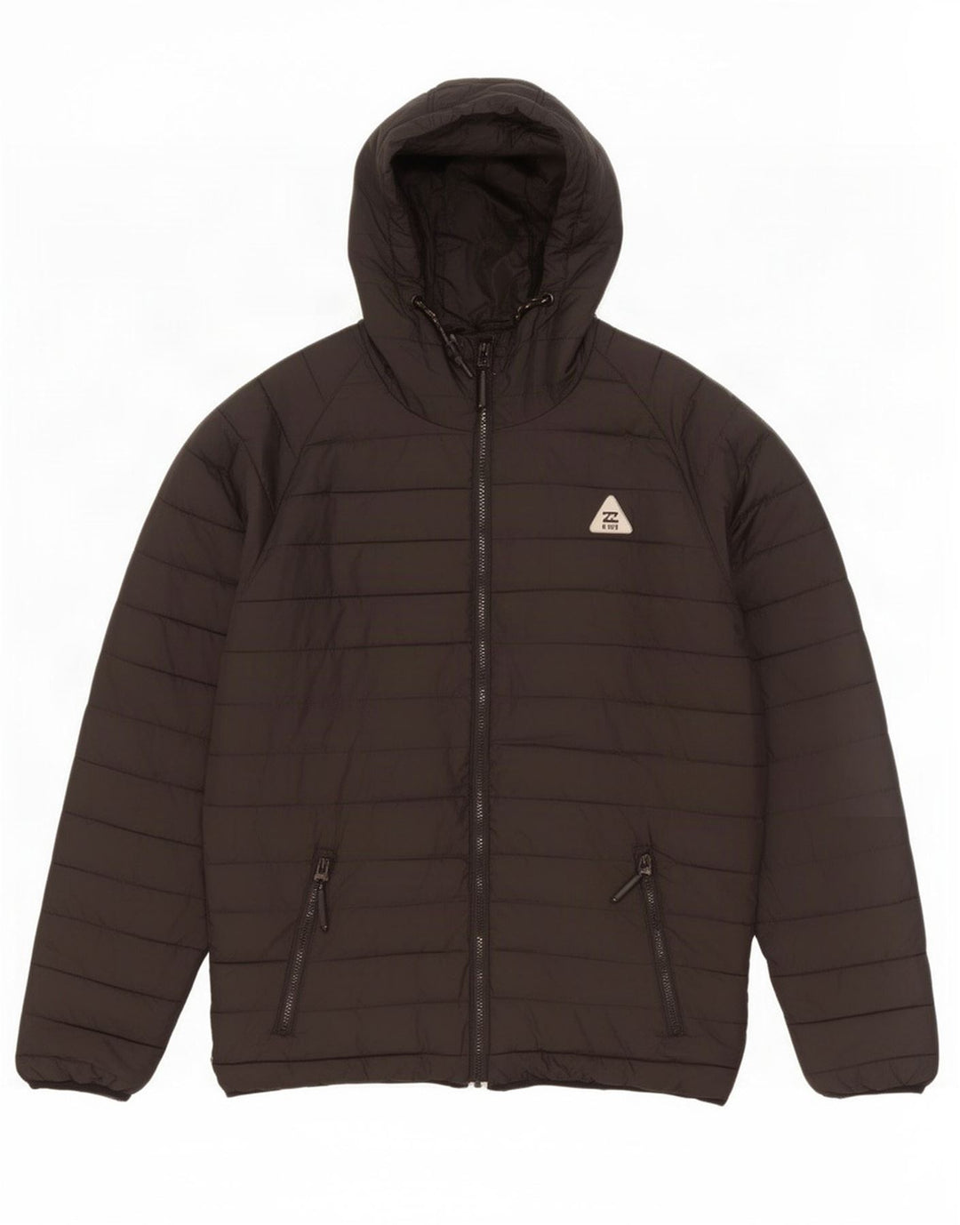 Billabong Herre hættepolstret jakke UK 40 Stor sort polyester
