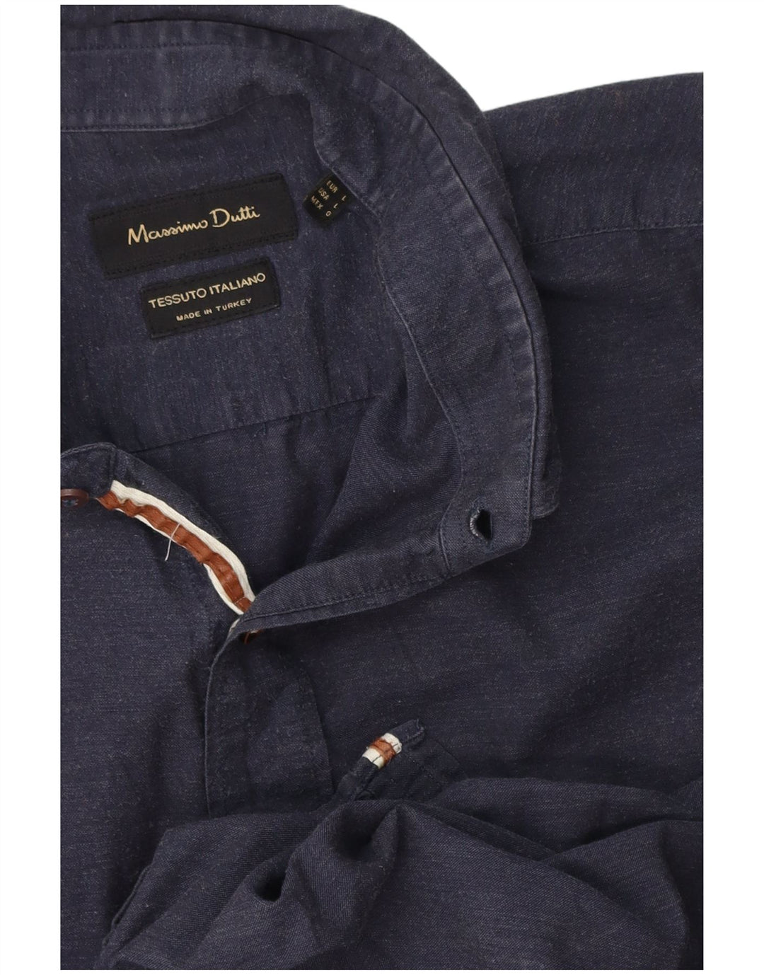 Massimo Dutti herreskjorte stor marineblå