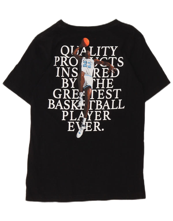Jordan Boys Grafisk T-Shirt Top 12-13 År Stor Sort Bomuld
