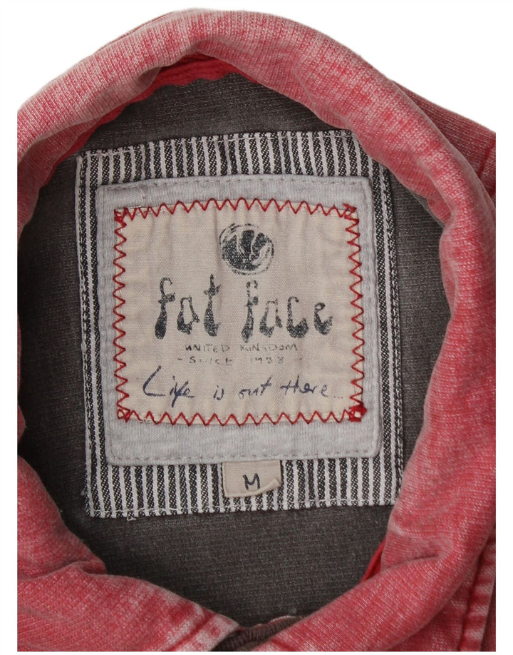 Fat Face Herre Polo Neck Sweatshirt Jumper Medium Rød Bomuld