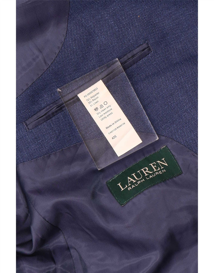 Ralph Lauren Herre 2-knaps blazerjakke UK 42 XL Blå Polyester