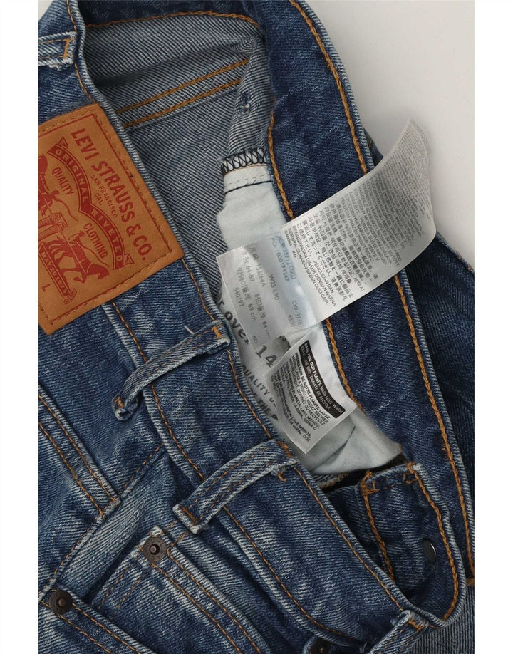 Levi's Dame 505 Straight Jeans W25 L30 Blå Bomuld