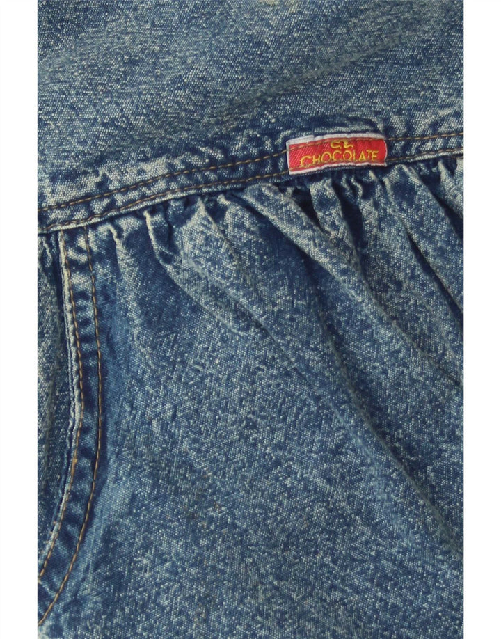 Vintage denimnederdel til kvinder W28 L30 blå bomuld