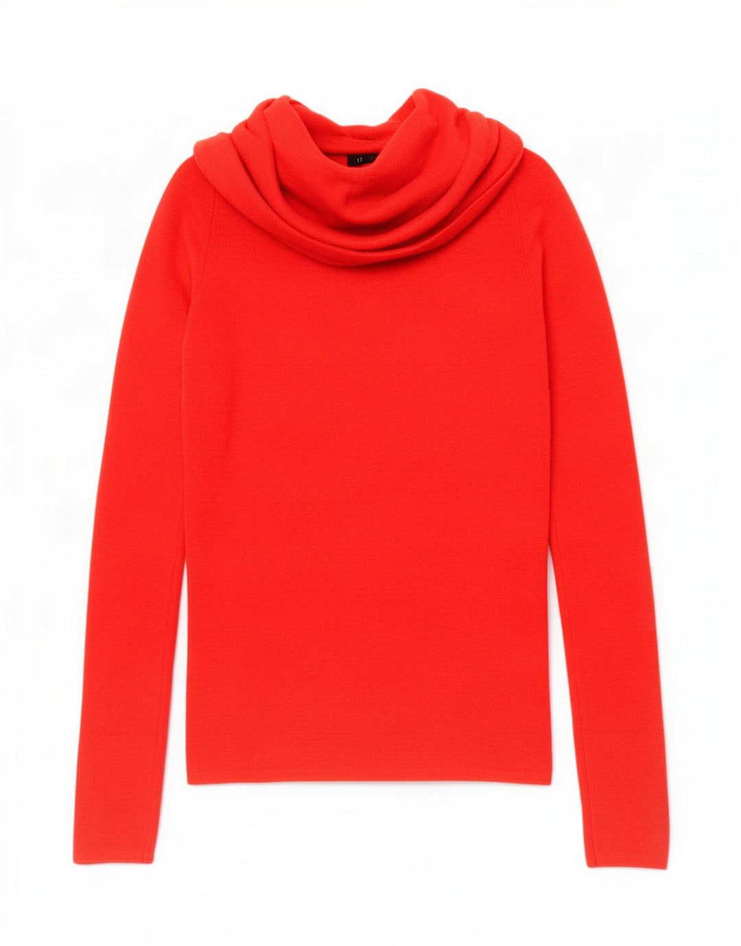 Zara Dame Rullehals Sweater UK 8 Lille Rød