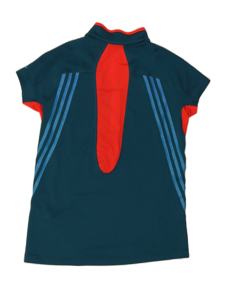 ADIDAS Womens Climacool Pullover Tracksuit Top UK 14 Medium  Navy Blue Vintage Adidas and Second-Hand Adidas from Messina Hembry 