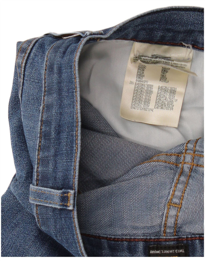 Lee Womens Cropped Jeans W36 L26 Blue Cotton