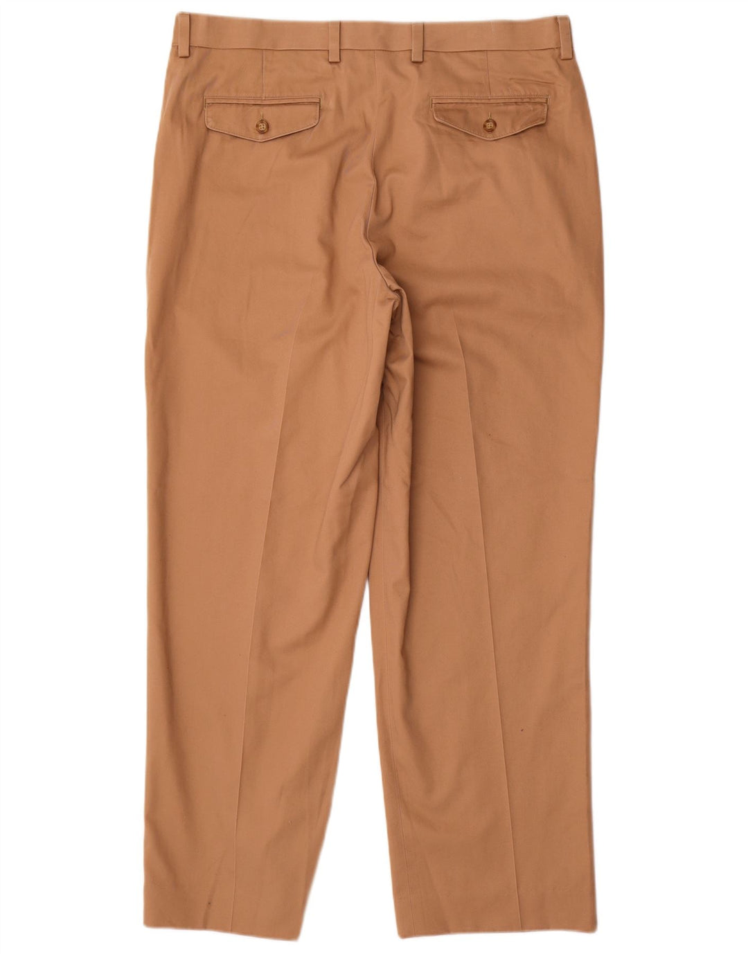 L.L.BEAN Herre Comfort Fit Straight Chino Bukser W36 L31 Beige Bomuld